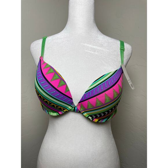 Bella Green Colorful Bra Size 38C (NWT) - Picture 1 of 4